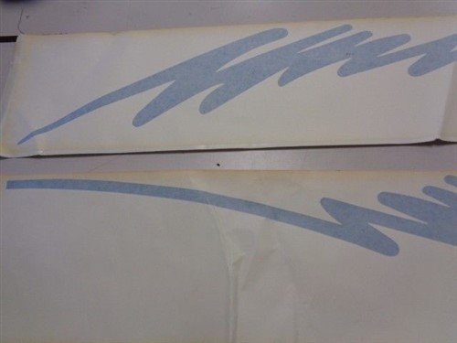 RINKER PORT / STARBOARD PAIR (2) DECAL METALLIC TEAL 45 1/8