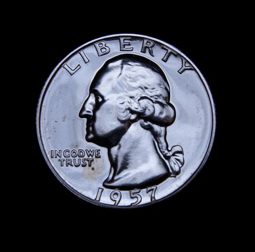 1957 Proof Washington Quarter Gem BU