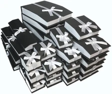 Black Jewelry Gift Boxes for Jewelry Boxes Magnetic Ribbon QUALITY Gift Boxes
