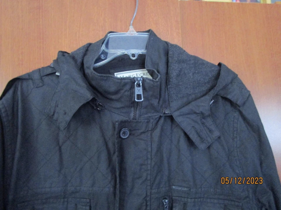 Marc Ecko Cut & Sew Black Jacket Sz Large Cotton w Polyester Chest 42 Length 31 - Image 2 of 4