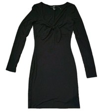 New Forever 21  Black Long Sleeve Body Con Pencil Dress Size Small