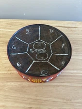 Antigua Steel Drum Hand Painted Red Drum 6”