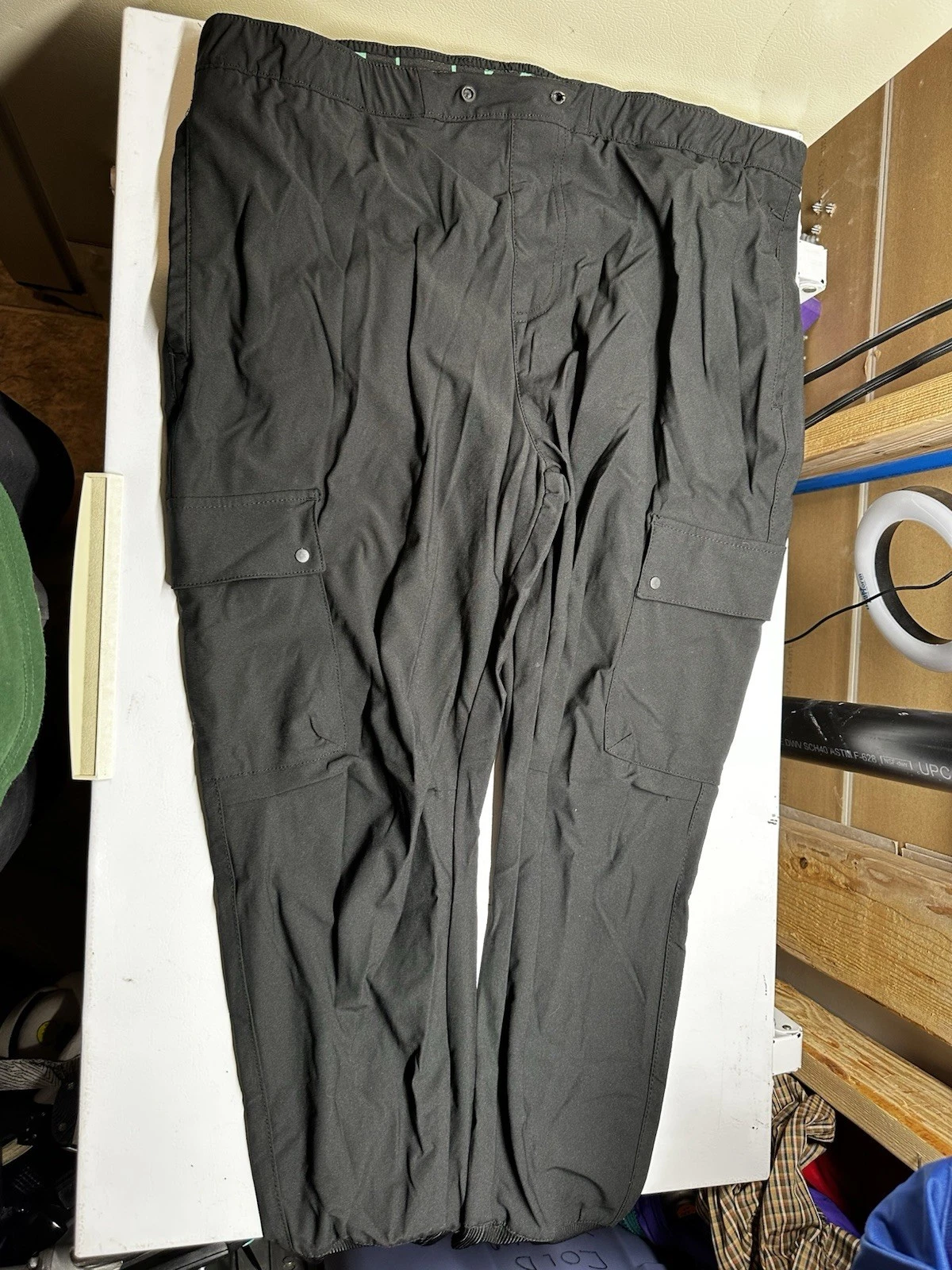 Projek Raw Men's XXL Jogger Pants Stretch Breathable Quick Dry Wicking Black
