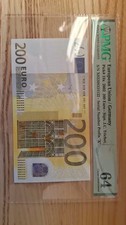 EU German 200 euro bill 2002 PMG 64