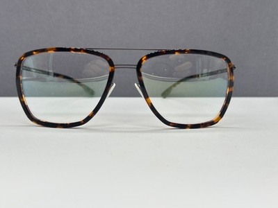 ic Berlin glasses men women square brown gray large L Magnus NP:499 