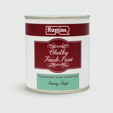 Rustins Savoy Sage Chalky Finish Furniture Chalk Paint Shabby Chic 500ml