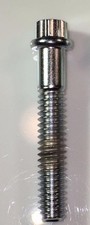 5/16"-18 x 2-1/2" Chrome 12 Point Screws | Made in USA | Qty 2