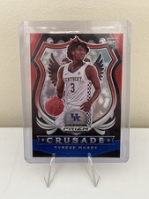 20-21 Panini Prizm Draft Picks Crusade Tyrese Maxey #94 Red White Blue Prizm RC 