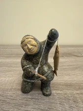Intuit Alaskan Soap Stone Hand Crafted Inuit Eskimo