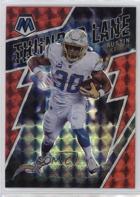 2022 Panini Mosaic Thunder Lane Red Mosaic Prizm Austin Ekeler #TL-17 2qw
