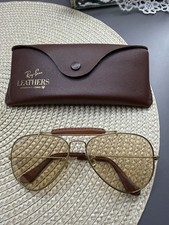Sunglasses Vintage Ray-Ban Outdoorsman Model Leather Case Bausch & Lomb.
