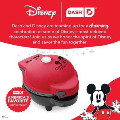 Dash Disney Multimaker Mini Maker System Mickey and Friends Waffle Maker 4 plate
