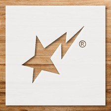 Bold Star Shape Wall Art Reusable Plastic Stencil - StencilAir