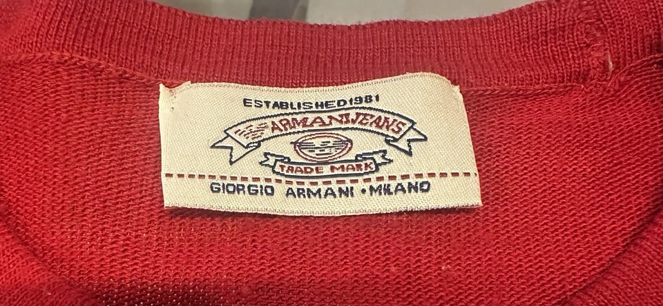 Camisa Para Hombre De Colección Giorgio Armani Color Block EE. UU. Talla XL Milano Ligera Y2K Foto 3 de 4