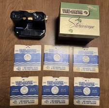 Vintage Sawyer's View-Master Stereoscope Viewer w/ 6 Reels Original Box