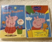 Peppa Pig Sunny Vacation & The Balloon Ride Dvd Lot Of 2 Nick Jr