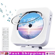 Bluetooth CD Player Portable FM Radio USB TF Remote Control Home Speaker