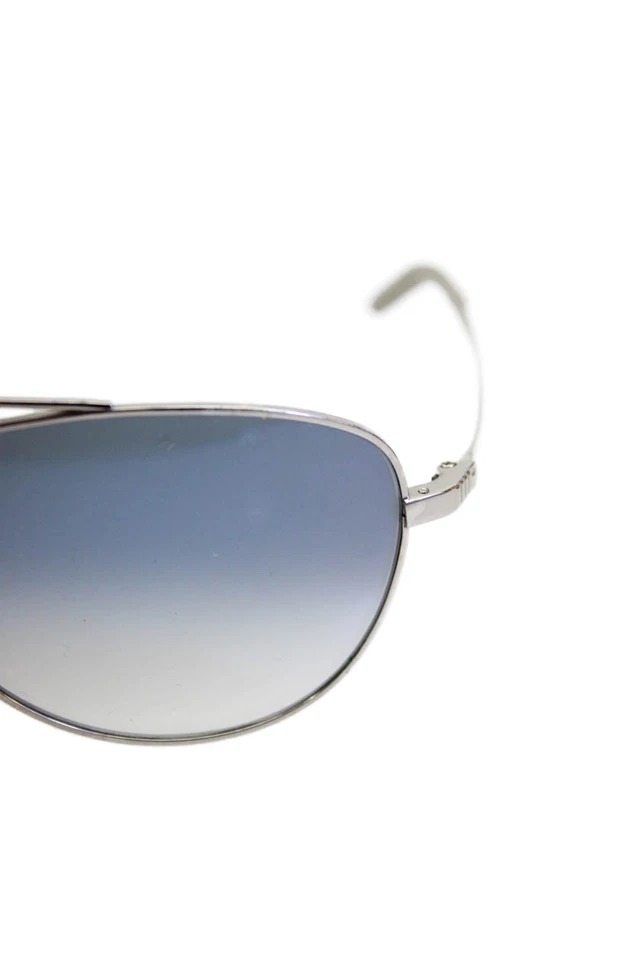 Mosley Tribes Womens Thin Round Framed Ombre Lens Detail Sunglasses Silver - Image 2 of 4