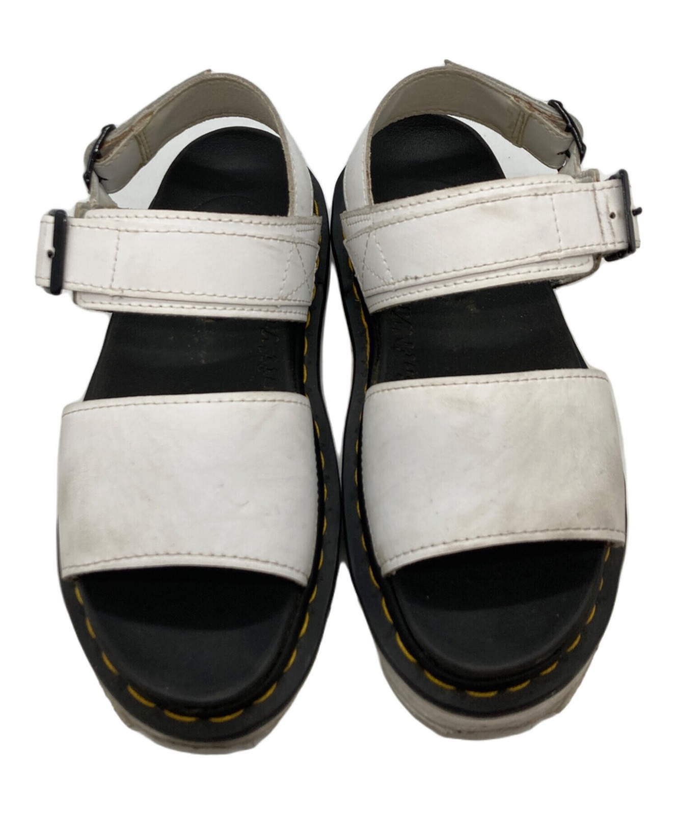 Dr. Martens VOSS II Sandals/ White x Black/ Size: UK4 image 5