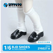 ZY6027 1/6 Uniform Shoes Shiny Low-heeled Doll"s Shoes Model Fit BJD Doll