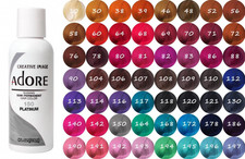 Adore Unisex Semi Permanent Haircolors - 4oz 67 options  FREESHIPPING