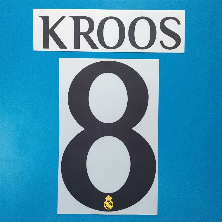 Toni Kroos Real Madrid 2023-24 Player Size Nameset Name Number
