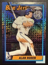 2025 Topps Update Alan Roden #U90C-15 - 1990 Silver Pack Chrome Mojo RC Rookie