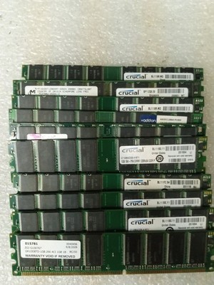 Lot of 10 DDR PC3200 Desktop RAM Modules Mix Brands  DDR-400 1 GB 