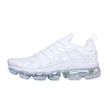 NEW Nike Air VaporMax TN Plus Triple White Men's Size Sneaker Running Shoes