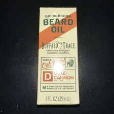 Duke Cannon Big Bourbon Beard Oil Buffalo Trace Oak Barrel 1 oz NEW