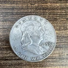1958 Franklin Half Dollar 50C Silver Circulated Denver US Coin