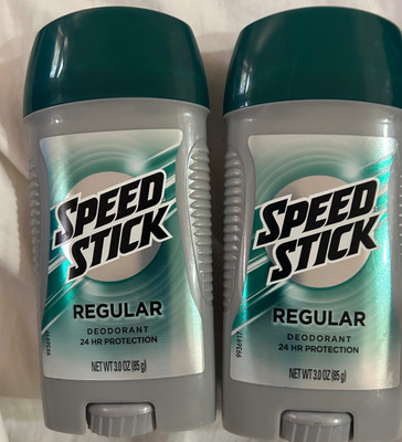 Lot (2) SPEED STICK Regular Antiperspirant Deodorant 24-Hr Protection, 3.0 Oz