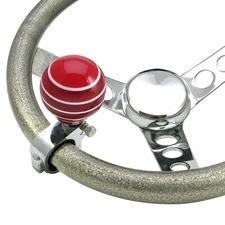 Red Super Stripe Custom 2 Position Suicide Brody Necker Knob  for Steering Wheel