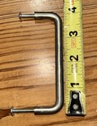 6 Cabinet Pulls 4” Brushed Silver Straight Sleek Modern Used — photo 2