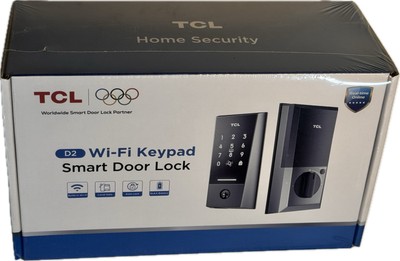 TCL Wi-Fi Smart Lock D2 Remote Access Auto Lock Built-in Doorbell Key Card | NEW