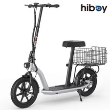 Hiboy 450W Motor Scooter 31mi Range 22MPH 14" Tires Foldable Seat UL-Certified
