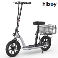 Hiboy 450W Motor Scooter 31mi Range 22MPH 14" Tires Foldable Seat UL-Certified
