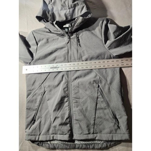 Champion C9 Mens Gray Softshell Hooded Jacket Fleece Lined Size L image 6