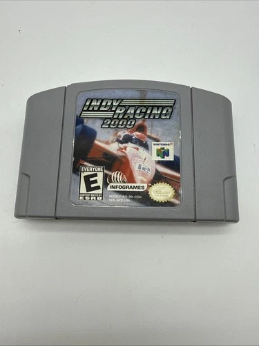 Nintendo N64 Indy Racing 2000 Authentic Tested & Working Game Cartridge Only