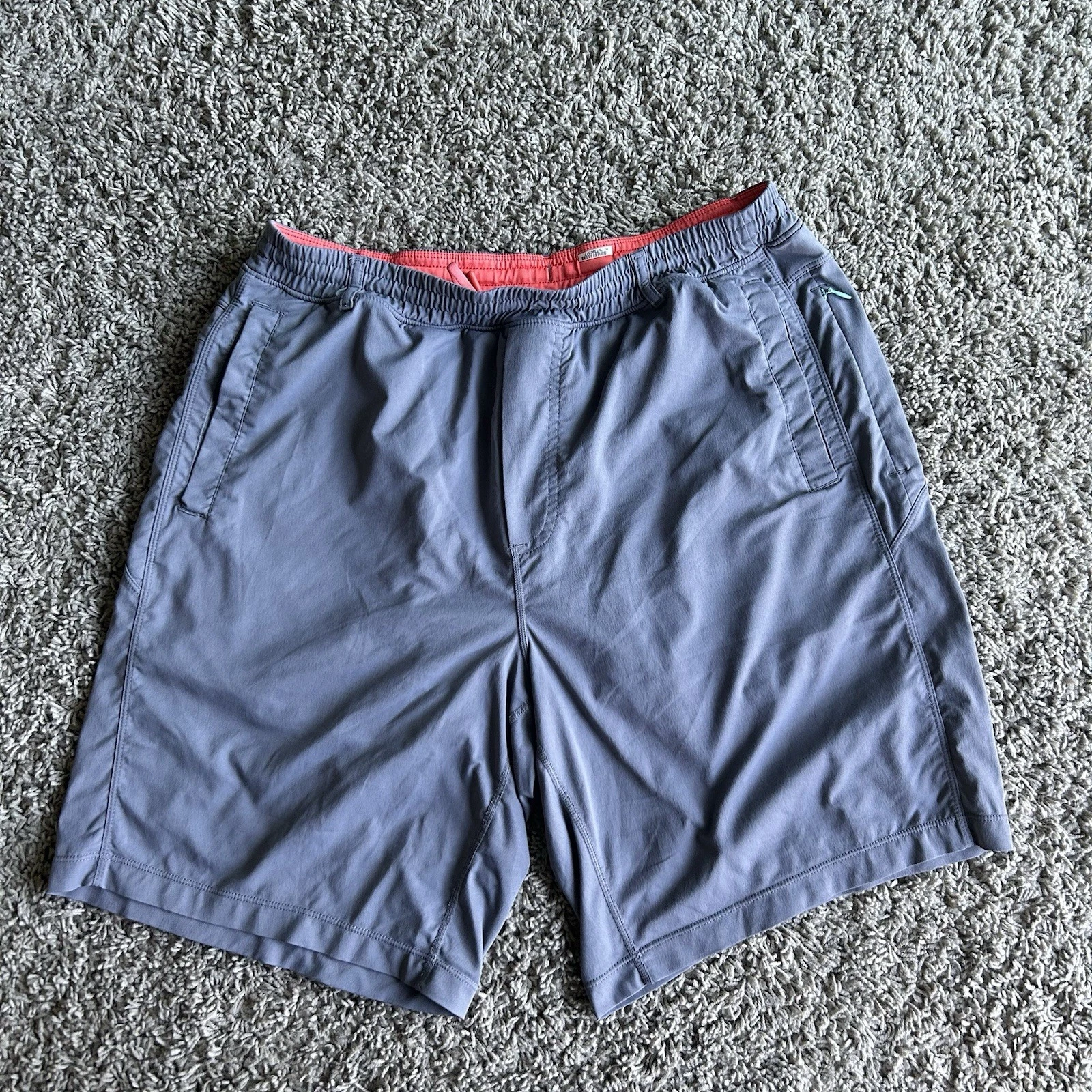 BirdDogs Shorts Mens XL Long 9" Grey Athletic Performance Lined Gym Running