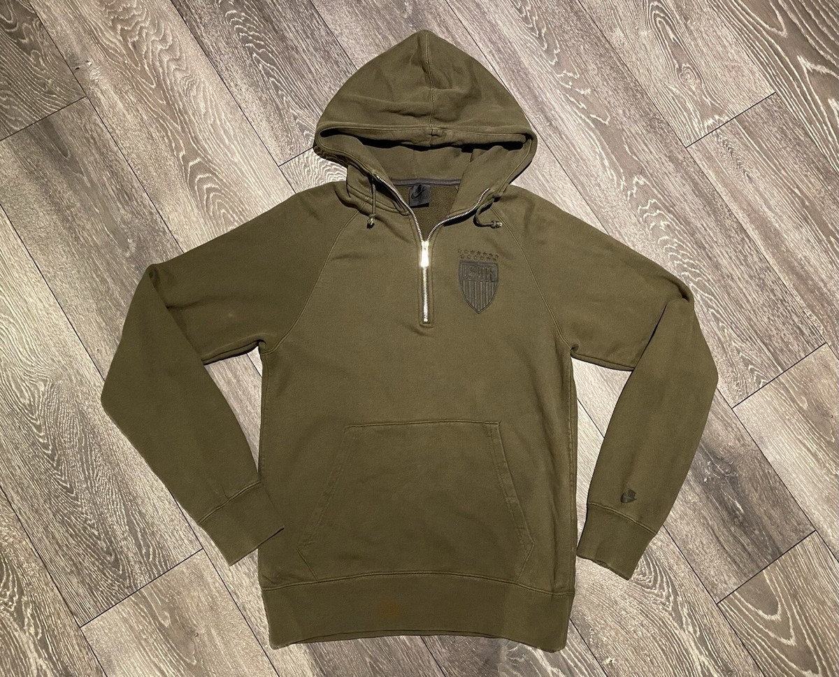Nike USATF Khaki Hoodie, Size S, Track And Field, Grey Label