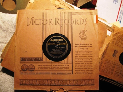 1938 RUDY VALLEE ITALIAN PARODY Oh Ma Ma The Butcher Boy/ Lonesome BLUEBIRD 7543