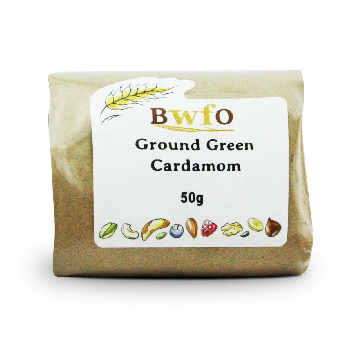 Cardamom Green Ground 50g | BWFO | Free UK Mainland P&P