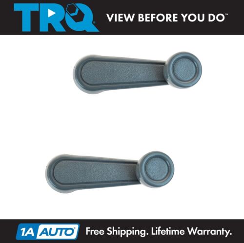 TRQ Manual Window Crank Gray Pair for 4Runner Corolla Tercel - Picture 1 of 4