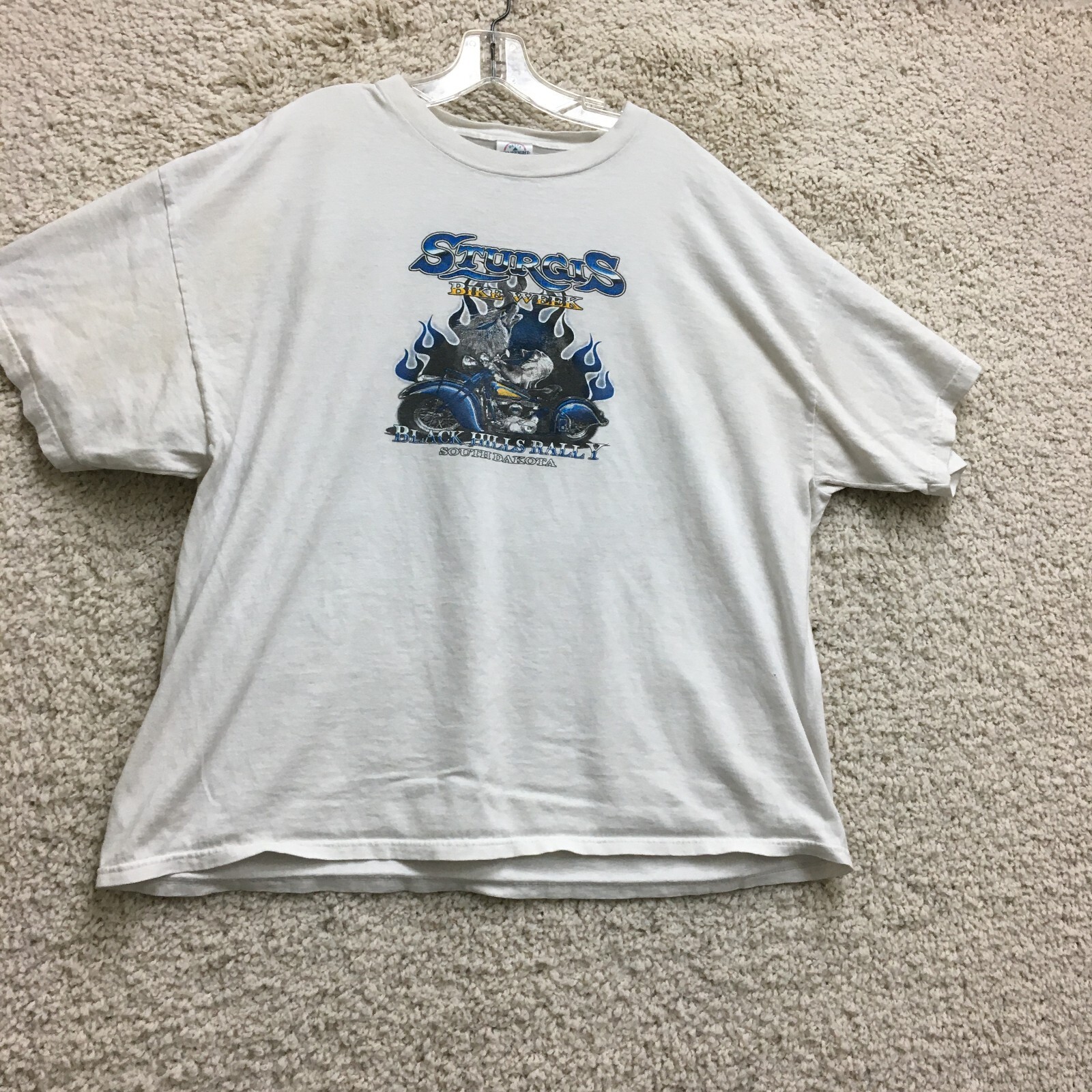 VINTAGE Sturgis Bike Week 2XL White 2006 Black Hills Rally South Dakota Mens XXL