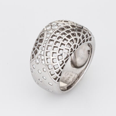 Cartier Nouvelle Vague Paris Ring Diamond 18k White Gold Sz 6 Cartier Nouvelle Vague Paris Ring Diamond 18k White Gold Sz 6