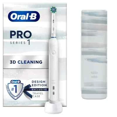 ORAL-B PRO 1 680 RECHARGEABLE ELECTRIC TOOTHBRUSH WHITE NEW FREE P&P
