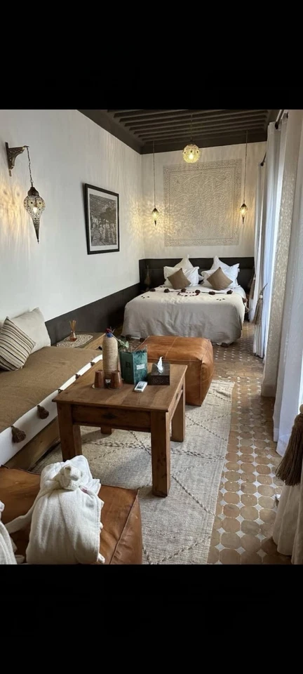 African Moroccan Bedspread Queen/King Size  Bed Throw - Image 2 of 4