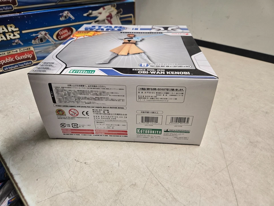 KOTOBUKIYA ARTFX Star Wars GUERRAS CLONAS Serie Uno Jedi Obi-Wan Kenobi Foto 3 de 4