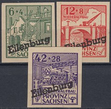 Deutsches Lokalausgabe Eilenburg Nr. I-III B postfrisch **